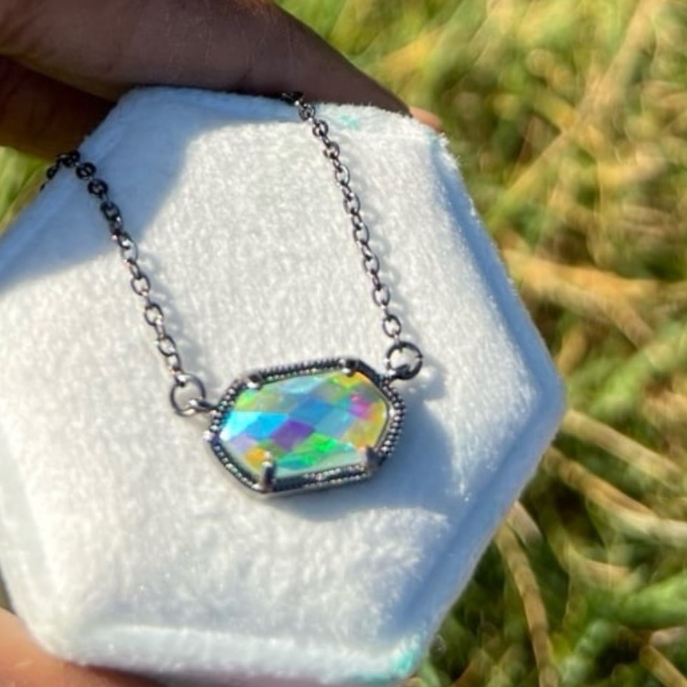 Hematite Finish Ab Swarovski Elements Necklace - image 8